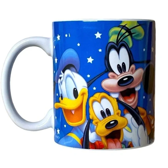 DISNEY #1 Grandpa coffee mug Classic Characters Mickie Minnie Goofy Pluto Donald - Picture 2 of 14